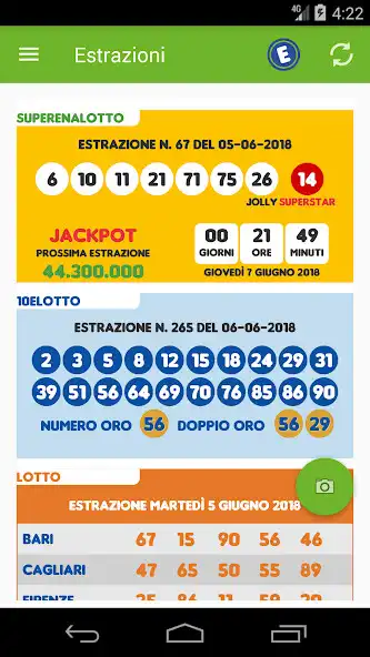 Play Estrazioni Lotto SuperEnalotto MillionDay 10eLotto  and enjoy Estrazioni Lotto SuperEnalotto MillionDay 10eLotto with UptoPlay