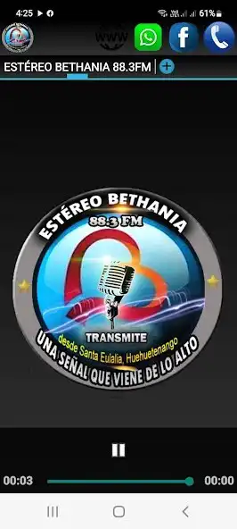 Play ESTÉREO BETHANIA 88.3FM  and enjoy ESTÉREO BETHANIA 88.3FM with UptoPlay