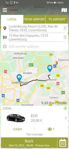 Play eTaxi Luxembourg as an online game eTaxi Luxembourg with UptoPlay