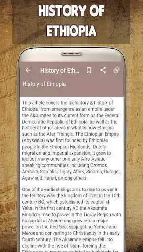 Play Ethiopia History  and enjoy Ethiopia History with UptoPlay