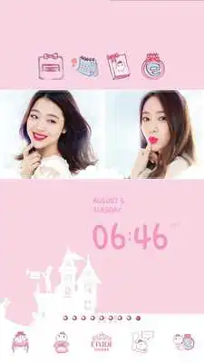Play EtudeHouse LINE Launcher theme