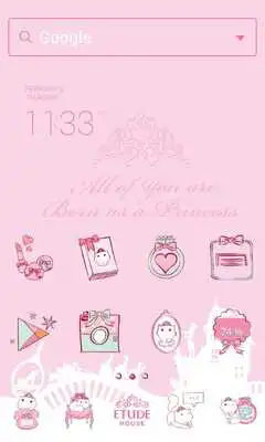 Play EtudeHouse LINE Launcher theme