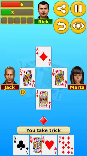 Play Euchre as an online game Euchre with UptoPlay