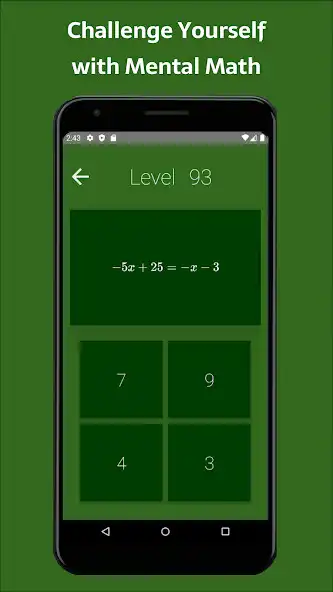 Play Euler 4: Mental Algebra Game as an online game Euler 4: Mental Algebra Game with UptoPlay