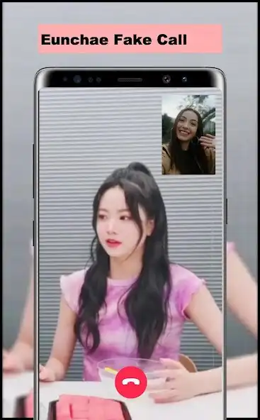 Play Eunchae Fake Call as an online game Eunchae Fake Call with UptoPlay
