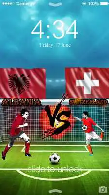 Play Euro 2016 Albania Screen lock Play Euro 2016 Albania Screen lock