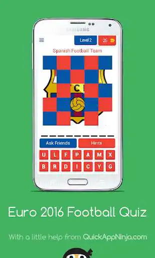 Play Euro 2016 Football Quiz as an online game Euro 2016 Football Quiz with UptoPlay