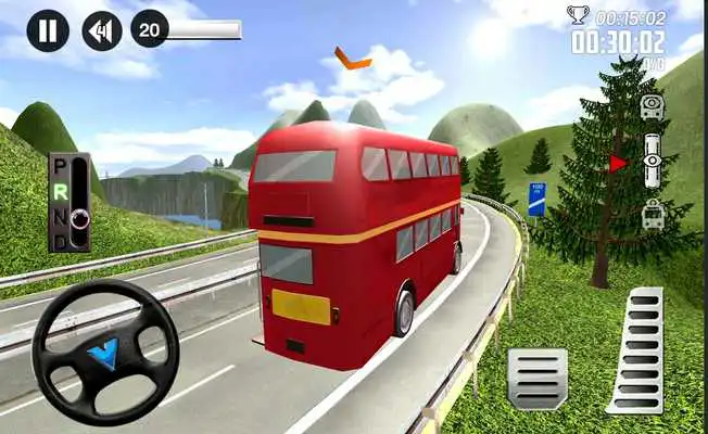 Play Euro Bus Driver 3D: Uphill Sim