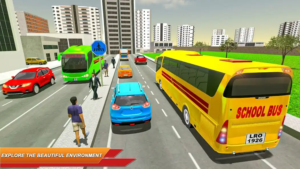 Play Euro City School Bus Driver 3d as an online game Euro City School Bus Driver 3d with UptoPlay