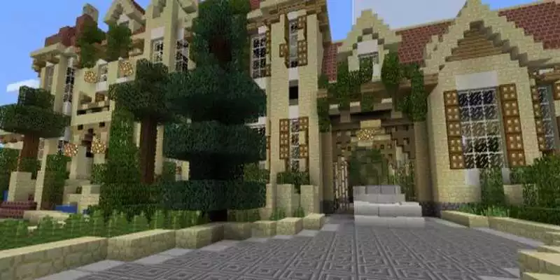Play Euro mansion map for Minecraft PE