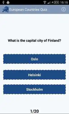 Play European Countries Quiz