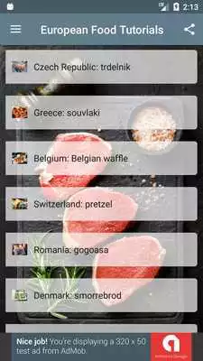 Play European Food Tutorials