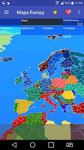 Play Europe map as an online game Europe map with UptoPlay