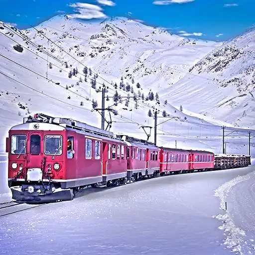 Play Euro train Drive Winter APK