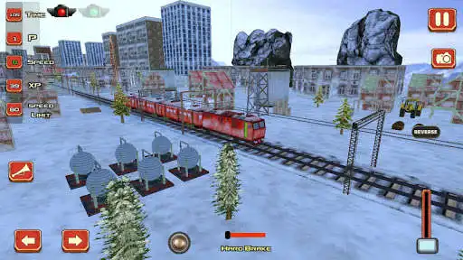 Play Euro train Drive Winter as an online game Euro train Drive Winter with UptoPlay