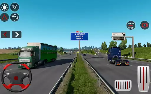 Play Euro Truck Driving Games Sim as an online game Euro Truck Driving Games Sim with UptoPlay
