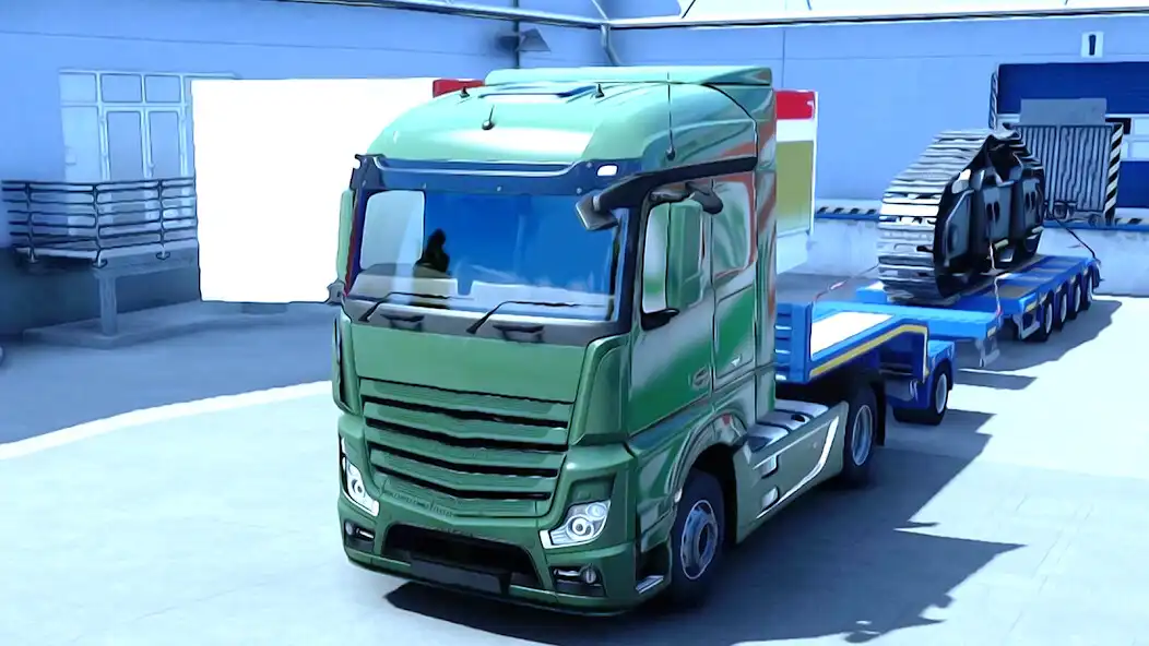 Play Euro truck driving ultimate 3D as an online game Euro truck driving ultimate 3D with UptoPlay