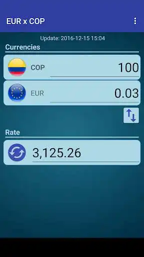 Play APK Euro x Colombian Peso  and enjoy Euro x Colombian Peso with UptoPlay conversor.conversaotaxasbasico.eurcop