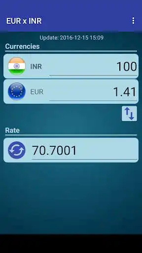 Play APK Euro x Indian Rupee  and enjoy Euro x Indian Rupee with UptoPlay conversor.conversaotaxasbasico.eurinr