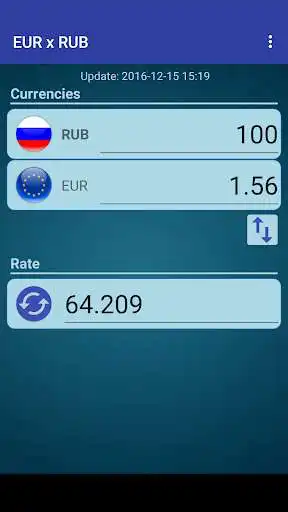 Play APK Euro x Russian Ruble  and enjoy Euro x Russian Ruble with UptoPlay conversor.conversaotaxasbasico.eurrub
