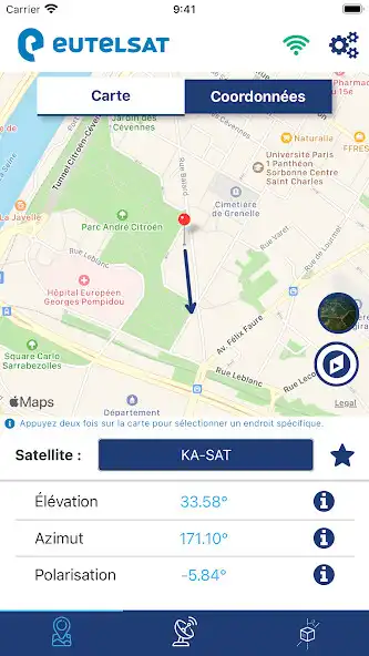 Play Eutelsat satellite finder  and enjoy Eutelsat satellite finder with UptoPlay