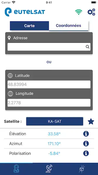 Play Eutelsat satellite finder as an online game Eutelsat satellite finder with UptoPlay