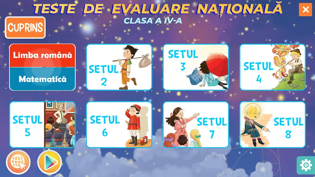 Play Evaluare nationala - clasa 4 as an online game Evaluare nationala - clasa 4 with UptoPlay
