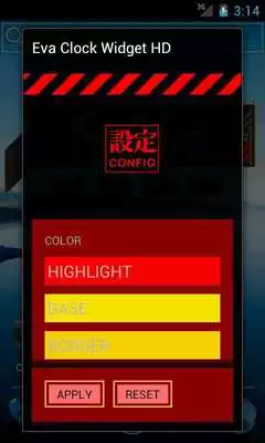 Play Evangelion Clock Widget