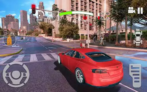 Play EV Car Simulator 3D: Car Games as an online game EV Car Simulator 3D: Car Games with UptoPlay