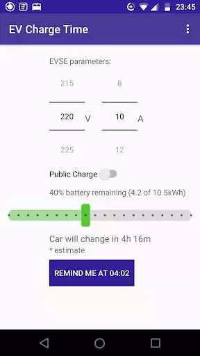 Play EV Charge Time Calculator  Reminder as an online game EV Charge Time Calculator  Reminder with UptoPlay