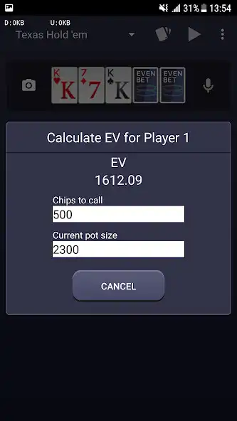 Play Evenbet Poker Calculator as an online game Evenbet Poker Calculator with UptoPlay
