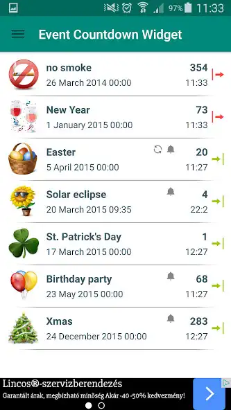 Play Event Countdown Widget as an online game Event Countdown Widget with UptoPlay