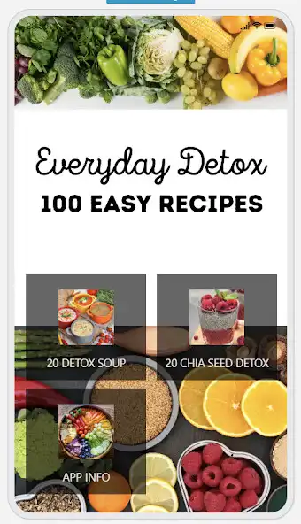Play Everyday Detox  : 100  Recipes as an online game Everyday Detox  : 100  Recipes with UptoPlay