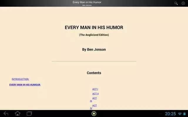 Play Every Man in His Humor