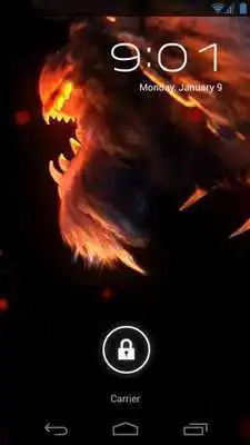 Play Evil Fire Wolf Live Wallpaper