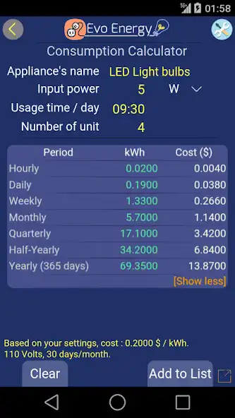 Play EvoEnergy - Electricity Calc as an online game EvoEnergy - Electricity Calc with UptoPlay