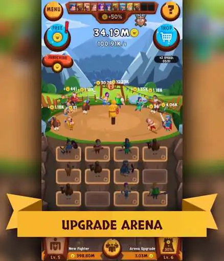 Play EvoHero - Idle Gladiators as an online game EvoHero - Idle Gladiators with UptoPlay