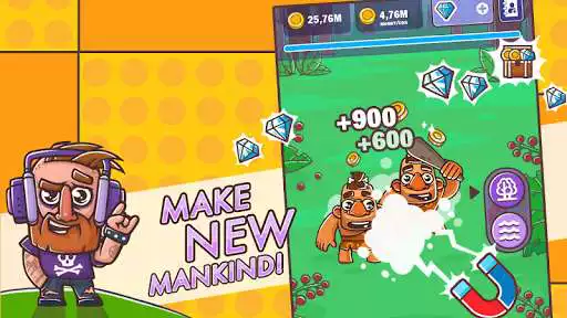 Play Evolution of Humans: Idle Clicker as an online game Evolution of Humans: Idle Clicker with UptoPlay
