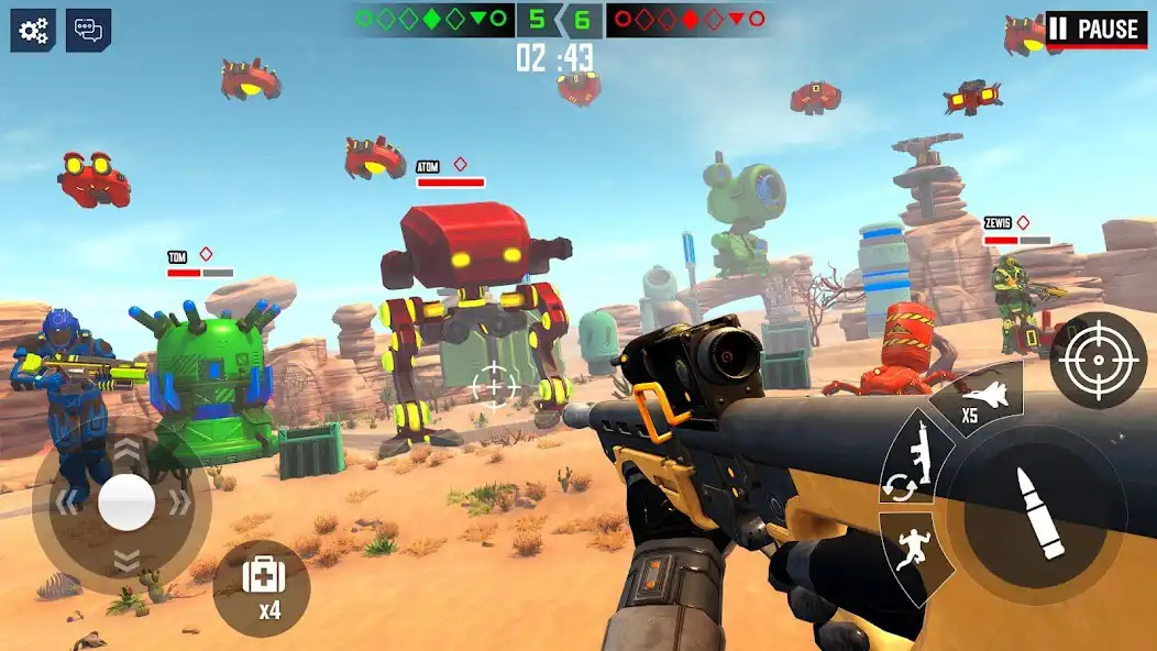 Play Evolution Robot War: Gun Games  and enjoy Evolution Robot War: Gun Games with UptoPlay