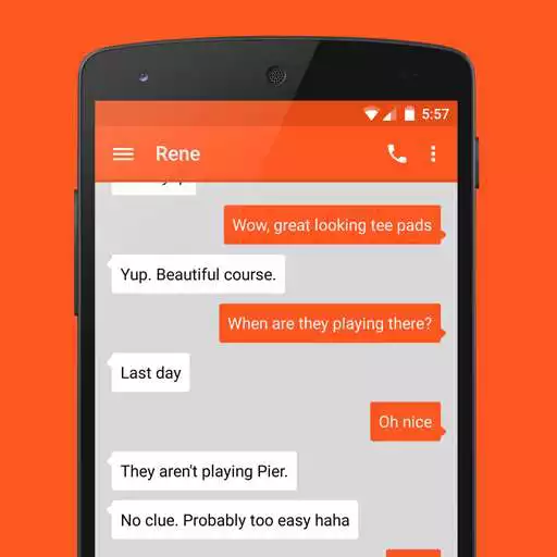 Free play online EvolveSMS - Simple Deep Orange APK