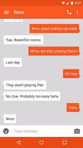 Play EvolveSMS - Simple Deep Orange