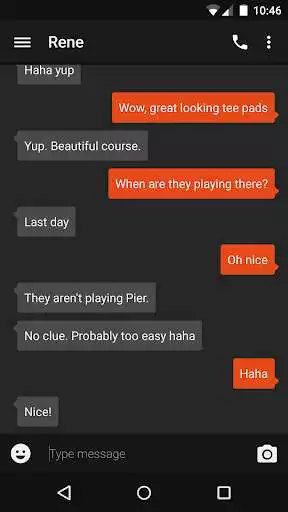 Play EvolveSMS - Simple Deep Orange