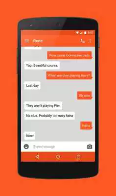 Play EvolveSMS - Simple Deep Orange