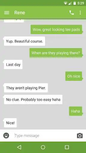 Play APK EvolveSMS - Simple Light Green  and enjoy EvolveSMS - Simple Light Green with UptoPlay com.borden.evolve.simple.lightgreen