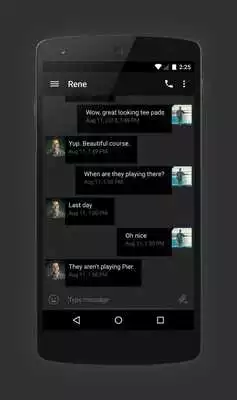 Play EvolveSMS Theme Hangout Dark