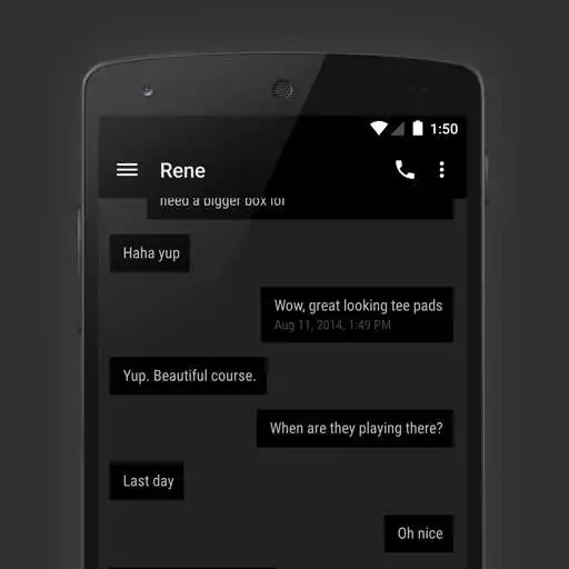 Free play online EvolveSMS Theme Minimal Black APK Free play online EvolveSMS Theme Minimal Black APK