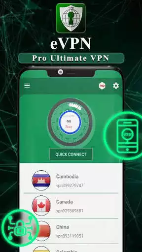 Play APK eVPN - Pro Ultimate VPN  and enjoy eVPN - Pro Ultimate VPN with UptoPlay com.abc.evpn