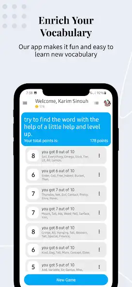 Play Eword - Vocabulary Challenge  and enjoy Eword - Vocabulary Challenge with UptoPlay
