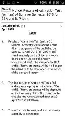 Play EWU Notice Board