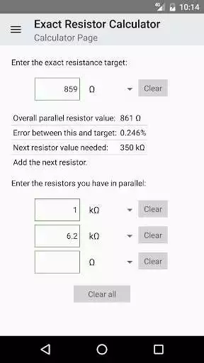 Play Exact Resistor Calculator  and enjoy Exact Resistor Calculator with UptoPlay